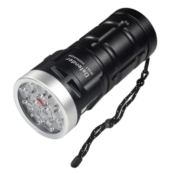 10 LED el feneri 18350 Torch 1800LM ATR Luminus SST20 şarj edilebilir USB C ışık IP68 su geçirmez mıknatıs ile yürüyüş kamp için