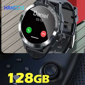 2022 lüks 6GB 128GB 4G LTE akıllı saat Android 11 erkek İş Smartwatch İle Çift Çip HD Kamera Desteği SIM Kart GPS WiFi