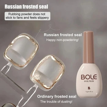BOLE Rus Tarzı Buzlu tırnak jeli Yapışmaz Süet Manikür Tırnak Fototerapi Jel Oje Rus tarzı Buzlu Mühür Katmanlı
