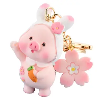Güzel Hayvan Domuz Anahtarlık Anahtarlık Piggy Kolye araba anahtarlığı Çanta Dekor Hediye Anahtarlık Anahtarlık Piggy Kolye araba anahtarlığı Çanta Aralık
