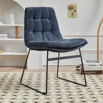 İskandinav kumaş yemek sandalyeleri için mutfak mobilyası ev ışık lüks masa sandalye basit Cafe eğlence müzakere tek sandalye CN