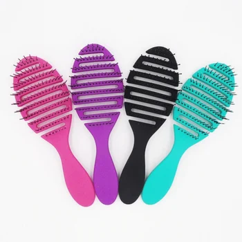 Kadın saç fırçaları saç Tarak Dolaşık Açıcı saç fırçası ıslak masaj tarak kıvırcık Kuaför Salonu kuaför aksesuarları 4 Renk
