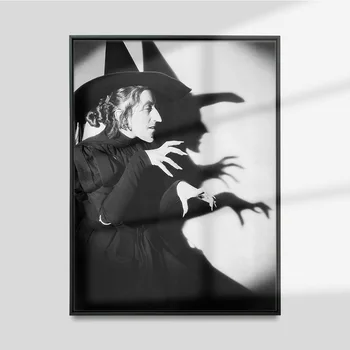 Kötü Cadı Vintage Sanat Baskı Posteri Margaret Hamilton Fotoğraf Tuval Boyama Wicca duvar çıkartmaları Dekor