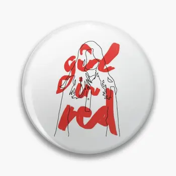 Kız Kırmızı Özelleştirilebilir Yumuşak Düğme Pin Hediye Yaratıcı Giysi Rozeti Yaka Pin Yaka Kadın Sevgilisi Metal Şapka Dekor Moda Sevimli