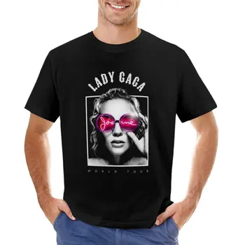 Lady Gaga Joanne Dünya Turu B & W, Lady Gaga T Shirt T-Shirt erkek giysileri gömlek grafik tees Tee gömlek elbise erkekler için