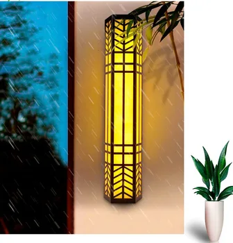 LED duvar açık alan lambaları su geçirmez Modern Minimalist İmitasyon mermer yeni çin tarzı Led bahçe balkon Villa ışık
