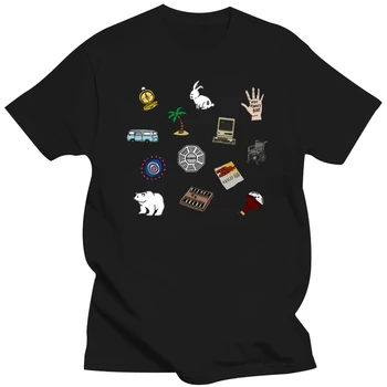 Marka Yeni erkek T Shirt Kayıp Klasik Tv Üstleri Tee Gömlek Homme Serisi Dharma Girişimi Asosyal Tshirt Artı Boyutu Giyim Dropship