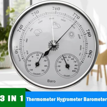 Minggao pointer sıcaklık higrometre büyük duvar asılı oturma odası barometre sıcaklık ve nem 9392thb