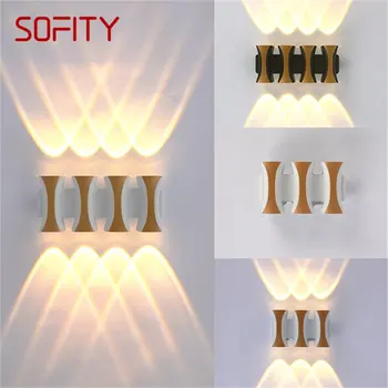 SOFİTY yeni açık duvar ışık çağdaş yaratıcı LED aplikleri lambası su geçirmez dekoratif ev sundurma Villa