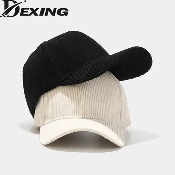 Sonbahar Kadife Düz beyzbol şapkası Erkekler Kadınlar için Günlük Rahat Açık Kriket Kap Unisex Snapback Casquette