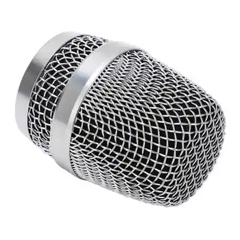 Topu Kafa Örgü Mikrofon Izgarası Gümüş Mikrofon Kafa Değiştirme Baier 780 790 Weida M3