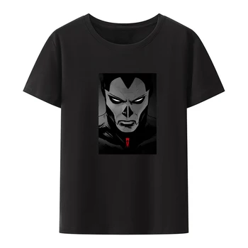 Valiant Eğlence Gölge Maskesi Shadowman Y2k Üstleri Roupas Masculinas Kısa Kollu T Shirt Erkek Giysileri Eğlence Camisetas