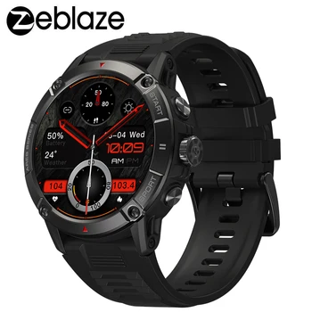 Zeblaze Ares 3 akıllı saat Sağlam Sesli Arama Askeri Sınıf Testleri IP68 Su Geçirmez Pusula 100 + Spor Modları Spor Smartwatch